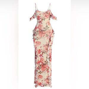 Never worn floral maxi dress
